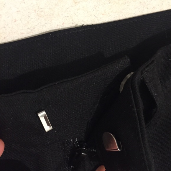 H&M black slacks with slits size 0 - Picture 10 of 14